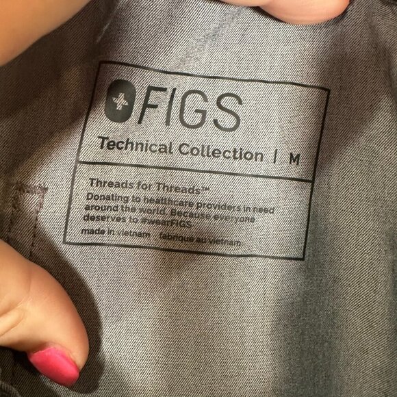 FIGS Pisco Basic Scrub Pants Men's Medium Graphite Gray Heathcare Nurse - Picture 5 of 8